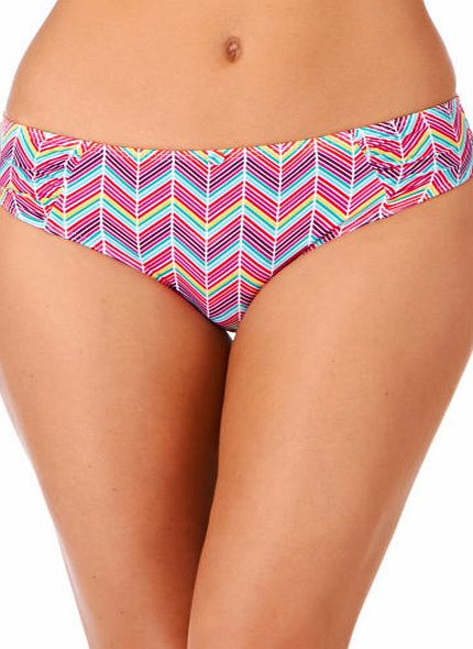 Lepel Womens Lepel Disco Bikini Bottom - Red Multi