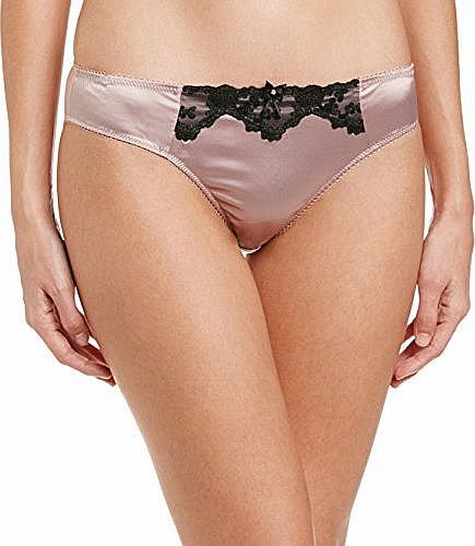 Lepel Womens Victoria Mini Plain Brief, Pink (Powder Pink), Size 14