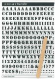 Rubdown Lettering A5 - Rubberstamp - 8mm - Black