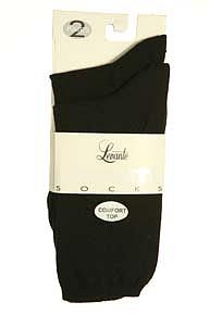 Levante Ladies 2 Pair Levante Comfort Top Socks Chocolate