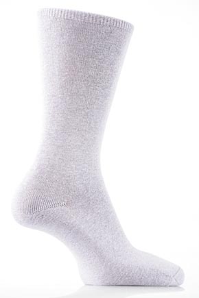 Ladies 2 Pair Levante Comfort Top Socks In 6 Colours City Blue