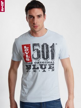 Levi`andreg; Original 501andreg; T-Shirt Blue