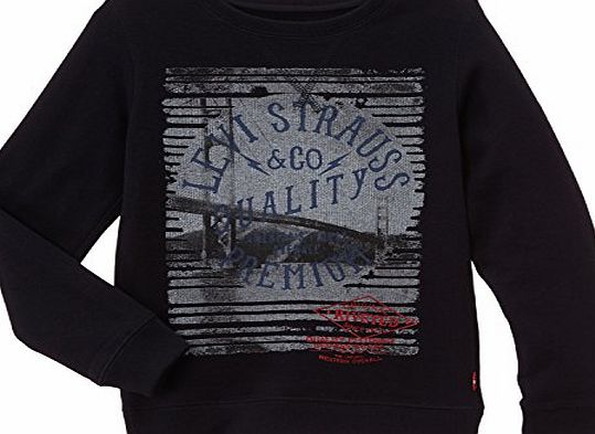 Levis Kids Boys Sweatshirt - Blue - Blau (Dark Navy 49) - 10 Years