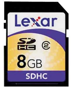 Lexar 8GB SDHC Memory Card