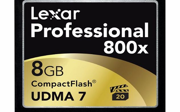 Lexar Professional 8GB 800x 120MB/s High Speed UDMA CompactFlash Memory Card