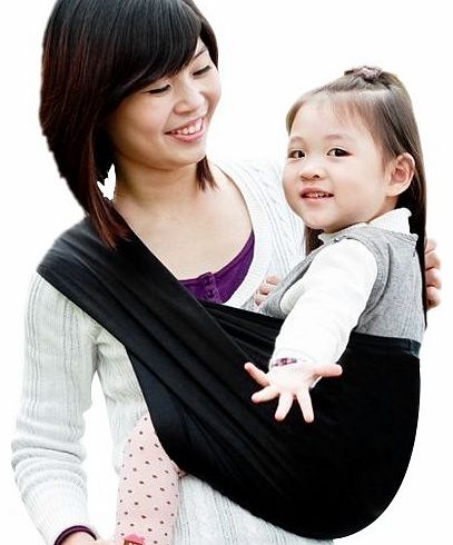 lgking supply BABY SLING CARRIER 0-3 yrs TRAVEL BREASTFEEDING black