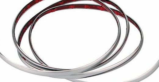 lgking supply Silver Car Chrome Styling Decoration Moulding Trim Strip 15mm 2m