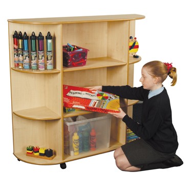 Liberty Equipment Bookcase/Integral Corners - 3 shelf