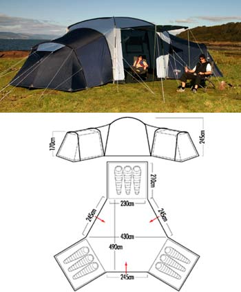 Lichfield Cascade 9DL Tent