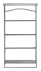 Lichfield Medium- Wide Bookcase