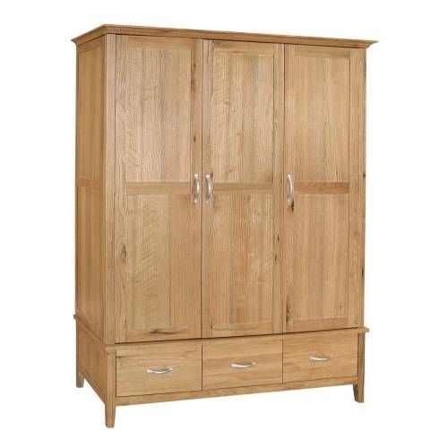 Lichfield Wardrobe - Triple with Drawer 909.509