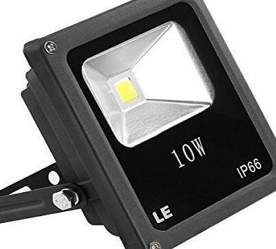 Lighting EVER LE 10W Super Bright Outdoor LED Flood Lights, 100W Halogen Bulb Equivalent, Warm White, Security Lights, Floodlight