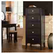 Tall Drawer Chest, Ebony