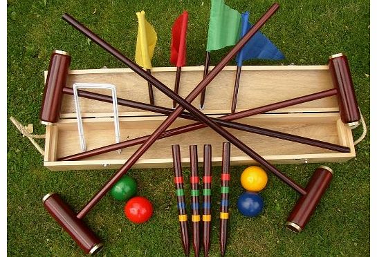 LIME SHOP Royal York Boxed Croquet Set/ Premier Quality/ New