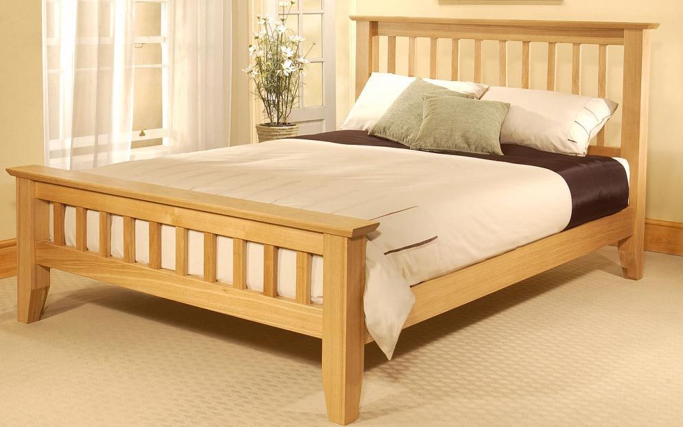 Limelight Phoebe Wooden Bedstead, Double,