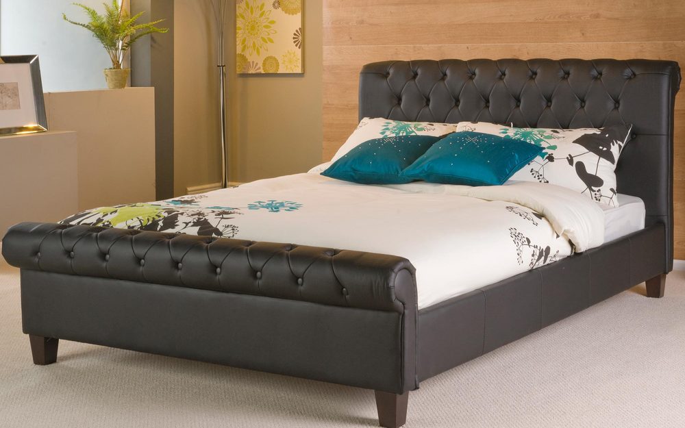 Limelight Phoenix Faux Leather Bedstead,