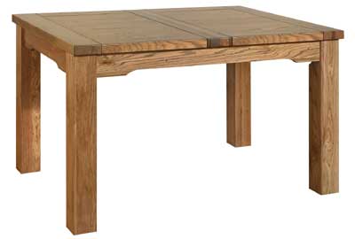 limoges Oak Small Oblong Extending Dining Table