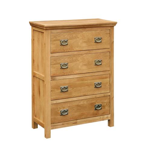 Lincoln Oak Furniture Lincoln Oak 4 Drawer Chest