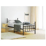 Single Metal Bed Frame, Black &