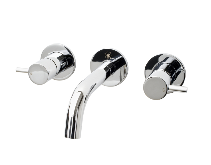 2 Handle Wall Mounted Basin Mixer