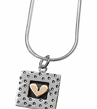 Spotty Framed Heart Pendant