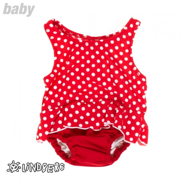 Lindberg Girls Lindberg Torrent Diaper Swimsuit - Polka