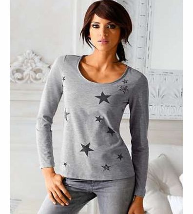 Linea Tesini Star Print Top