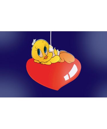 Tweety Pie heart ceiling light