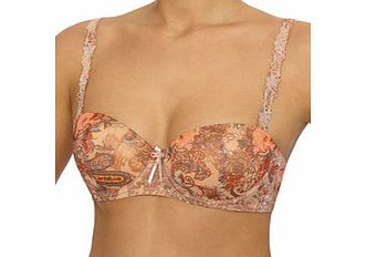 Alice brown paisley print T-shirt bra