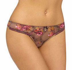 Julia floral print thong