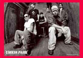 Linkin Park Black & White Band Textile Poster