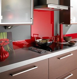 Red Kitchen Splashbacks