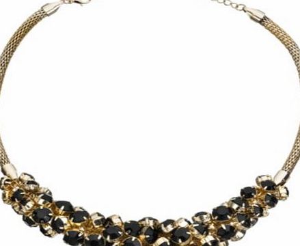 Lipsy Black Facet Jumble Collar Necklace