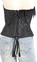 Womens Lace Embellished Basque