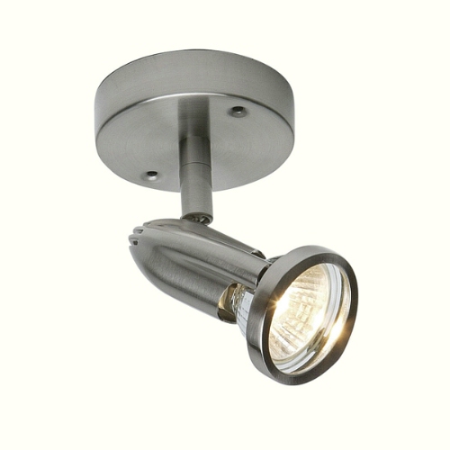 LIS Flite Single Ceiling Spot Satin Nickel