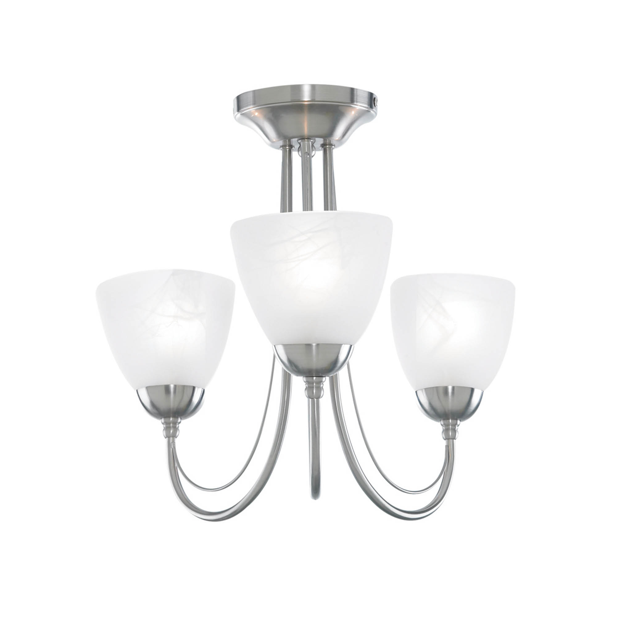 Lima Nickel Ceiling Light