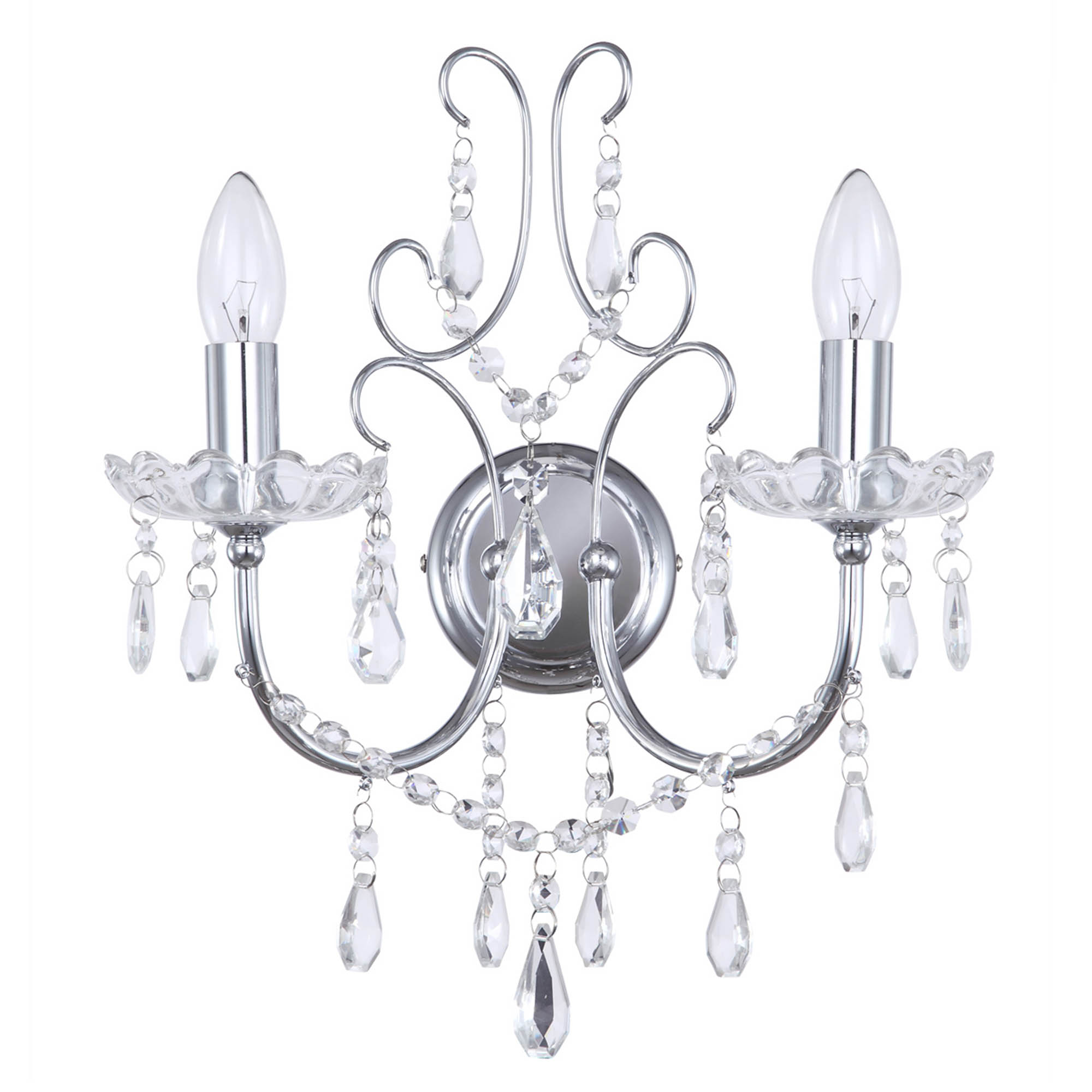 Litecraft Madonna Chrome Wall Light