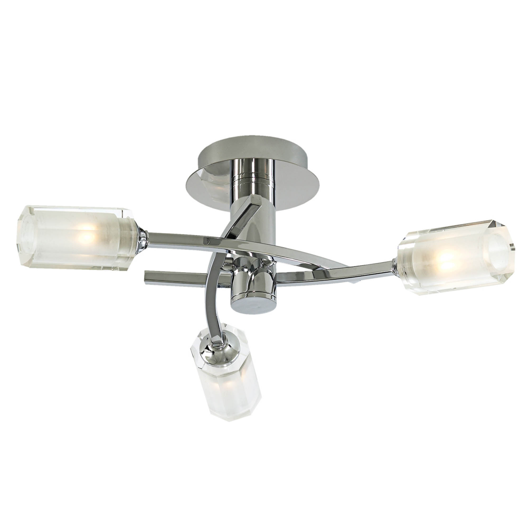 Litecraft Octen Chrome Ceiling Light