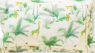 Little Cabari Tamtam Pillowcase Green 35x45