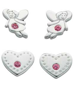 Little Gems Sterling Silver Earrings - 2 pairs