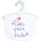 Little Green Radicals Bib (Kitten White)