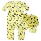 Little Green Radicals Panda Print Gift Set (Lion Cub Yellow)