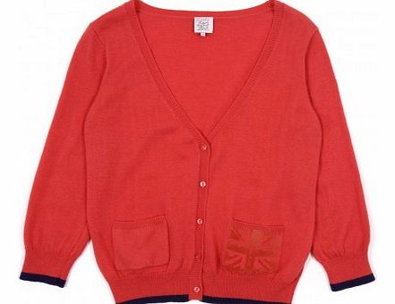 Little Karl Marc John Ginetty Cardigan - Red `12 years,14 years