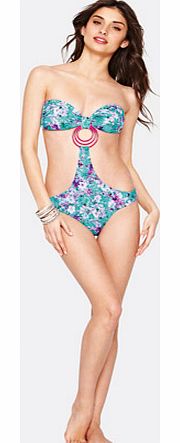 Little mistress Large Ring Detail Cut Out Swimsuit