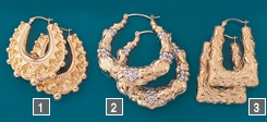 LARGE GYPSY CREOLE EAR-RINGS