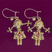 ragdoll dropper earrings