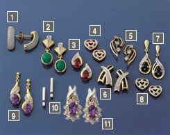 sapphire and diamond dropper ear-rings