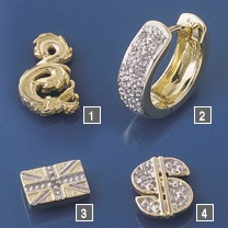 union jack stud earring