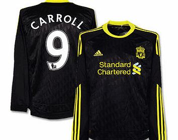 Liverpool 3rd Shirt Adidas 2010-11 Liverpool Long Sleeve 3rd Shirt (Carroll