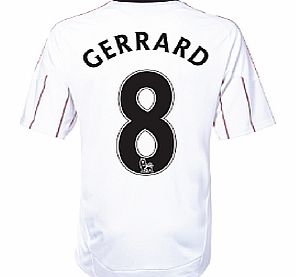 Liverpool Away Shirt Adidas 2010-11 Liverpool Away Shirt (Gerrard 8) - Kids